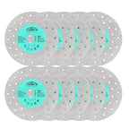Rock Slab Grinding Disc - 5 inch Glass Cutter Disc(10pcs), Granite Cutting Blade, Diamond Grinder Wheel for Rock Slab, Stone, Tile, Marble, Granite, Glass Diamond Saw Blades