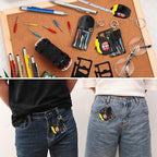 144 Pcs Mini Tape Screwdriver Keychain Set Christmas Men Gifts Bulk Adult Party Favors Multitool Pen Card Tool Measuring Keychains Stocking Christmas Stuffers for Men Dad (Multicolor)