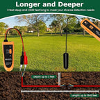 Underground Wire Locator, Up to 3 Feet Deep and 1,640 Feet Long, Wire Detector with Headset and Battery, Underground Wire Breaker Locator for Pet Fence, Underground Irrigation and Power Line