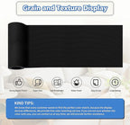KING MOUNTAIN Canvas Repair Tape,Outdoor Gear Patch, 4×63 Inches,Waterproof,Self-Adhesive for Repairing Boat Covers,Sun Shades,Sofas,Tents,Lounge Chairs,Awnings (Black)