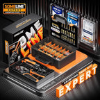 SOMELINE Wire Terminal Crimping Tool Kit,2.8/3.9/4.8/6.3mm Male Female Disconnect Terminals,AWG 24-14 Crimping Pliers for Molex 2.13/2.36mm, AMP - TE CONNECTIVITY Connectors,With Wire Stripper Set