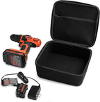 caseling Hard Case - 8.67" x 7.8" x 3.5" - Fits BLACK+DECKER LDX120C / LD120VA Cordless Drill/Driver - EVA Protection Foam Hard Shell Holder for Electronics Storage and Travel (Case only)
