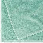 Amazon Basics 100% Cotton Quick-Dry Lightweight Moisture Absorbing Bath Towel, 2-Pack, Seafoam Green, 54" x 30"