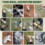 MOSSY OAK Multitool, 20-in-1 Stainless Steel Multi Tool Pliers, Self-locking Pliers with Sheath-Perfect for Outdoor, Survival, Camping, Hiking