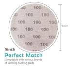 Mesh Drywall 9 Inch Sanding Disc 100 Grit 25PCS, Sand Screen 9in Sandpaper Net Dust Free Hook and Loops Discs | Compatible with Radius 360 Drywall Sander | Ideal for Drywall, Floor, Putty Use