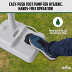 Hike Crew Portable Camping Sink & Waste Tank | Large Outdoor Hand Washing Station with 4.5 Gal Capacity, Hands-Free Foot Pump, Faucet, Soap Dispenser & Towel Rack | Includes 8 Gal Travel Waste Tank
