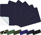 Azobur 6-Pack Nylon Repair Patch Self Adhesive Vinyl Outdoor Camping Gear Repair Kit,Waterproof Fabric Repair Patches for Down Jacket, Tent, Sleeping Bag （Navy Blue）