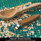 BeaverCraft Spoon Carving Hook Knife SK1 - Spoon Carving Tools Right-Handed - Crooked Whittling Knife for Spoons Kuksa Bowls and Cups, Whittling Tools for Beginners and Professional Carvers