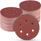 100 PCS 6 Inch Sanding Discs 180 Grit Hook and Loop Sandpaper, Round Orbital Sand Paper Discs for Sander