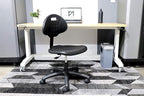 Chair Master (Medium Table Chair, Standard Casters - Easy to Clean! Ergonomic Polyurethane Chair. Seat Height Range - 18"-26". for Home, Office, Lab, Workstation