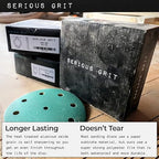 5-Inch 9-Hole 2000 Grit Sanding Discs - Heavy-Duty Hook & Loop Film Discs - Sandpaper for Random Orbital Sanders - 50 Pack Box