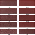 Ready-to-wrap Ready-to-Cut 4 inch Wide by 6.56 feet Long x 5pcs Abrasive Sand Paper Rolls 60grid 80grid 120grid 180grid 240grid (320.400.600.800.1000grid)
