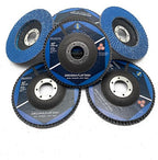 SIGNI 4" x 5/8" Premium Zirconia Flap Discs T27 10-Pack (4.5 inch T27 80#)