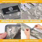 16 Pocket Wrench Roll Organizer, Rolled Tool Pouch Bag with Water Proof Oxford Cloth, Light Camouflage