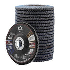 Merryland Flap Disc 5 inch Metal for Angle Grinder, 5inch 40 Grit T29 Flap Wheel 20 Pack, Blue Zirconium Corundum INOX Stainless Steel Iron Universal, Craft-Line FC1108214-20