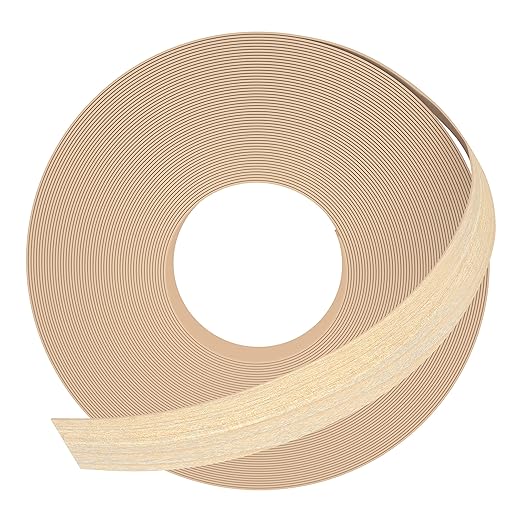 GSCIT Club Maple Edge Banding, 1/2 inch x 10ft Wood Edge Banding Pre-glued Flexible, Veneer Tape Banding for Cabinet Repair Furniture Restoration