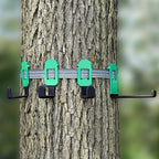 Tree Stand Strap Bow Hangers - Comes with 3 Metal Gear Hooks and 1bow Hanger Archery, for Tree Stand Platform Saddle Hunting Accessories-No Plastic Parts，Storage Bag Included