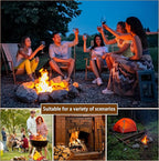 E500 Larger Charcoal Chimney Starter with 60Pcs Charcoal Starter, Coal Chimney Starter for Grill, BBQ Fire Starter Kit