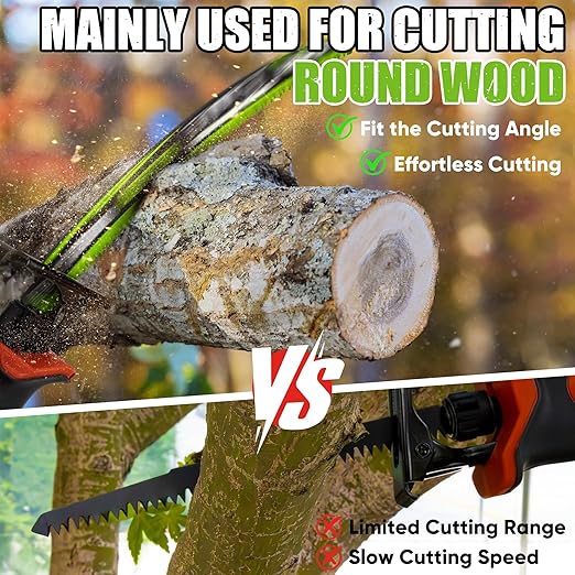 12-Inch Arc Curved Reciprocating Saw Blades Set with Storage Box – 5 Pieces, 5 TPI, CR-V Steel for Tree Trimming & Wood Pruning