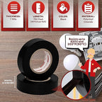 XFasten Electrical Tape Black 3/4 Inch x 66 Feet 12-Pack (792 Feet Total) UL/CSA Listed High Temp Residue-free Vinyl Automotive Electric Tape Waterproof (Black, 3/4 Inch x 66ft (12-Pack 792 ft Total))