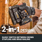 Worx Nitro WX843L 20V Power Share 3/8" Cordless Crown Stapler