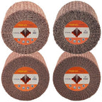 Non-Woven Wheel, 120x100mm, Italian Material, Wire Drawing Satin Finish of Metal Surface, Conditioning Drum Burnishing Wheel (80-240 Grit Set)