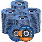 Flap Discs 4 1/2" for Angle Grinder - Trivd Frol 4 1/2 Flap Disc 40 Grit T29 Grinding Wheel, 7/8 Inch Zirconia Abrasive Angle Grinder Sanding Disc for Metal, Wood, Stainless Steel Finishing- 80 Pack