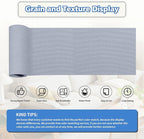 KING MOUNTAIN Canvas Repair Tape,Outdoor Gear Patch, 4×63 Inches,Waterproof,Self-Adhesive for Repairing Boat Covers,Sun Shades,Sofas,Tents,Lounge Chairs,Awnings (Light Grey 2.0)