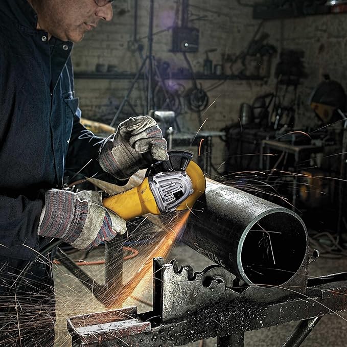 DEWALT Angle Grinder, 4.5 Inch, 11 Amp, With Paddle Switch (DWE402)