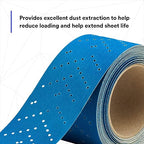 3M Hookit Blue Abrasive Sheet Roll, 36191, Multi-Hole, 2.75 in x 13 yd, 180+ Grade, Automotive Sanding Roll Sandpaper for Coating Removal, Body Repair, Auto Sanding