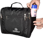 Hanging Toiletry Bag Extra Large Capacity | Premium Travel Organizer Bags For Men And Women | Durable Waterproof Nylon Bathroom, Shower, Makeup Bag For Toiletries, Cosmetics, Brushes