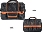 WELKINLAND 16" Tool Bags - 34-Pocket Heavy Duty Open Top Organizer for HVAC & Electricians