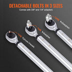 VEVOR Digital Torque Wrench, 1/2" Drive Electronic Torque Wrench, Torque Wrench Kit 25-250ft.lb/34-340n.m Torque Range Accurate to ±2%, 3-Mode Adjustable Torque Wrench Set with LED Buzzer Calibration