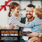 RAK Magnetic Pickup Tool Gifts for Men - Telescoping Magnet with LED Flashlight and 22 Inches Extendable Neck, Cool Magnetic Flashlight Gifts for Dad, Husband, Grandpa, Handyman