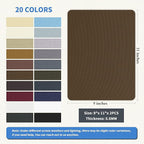 KING MOUNTAIN Canvas Repair Patch 9 x11 Inch 2 Pcs Self-Adhesive Waterproof Fabric Patch for Sofas, Tents, Furniture,Tote Bags, Car Seats (Dark Brown)