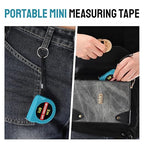 50 Pcs 6 FT Mini Tape Measure Retractable Bulk Small Measuring Tape Pocket Size Measurement Tool for Operation Christmas Items Party Favor Gifts Stuffers for Men(Lake Blue)