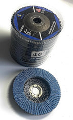 SIGNI 4" x 5/8" Premium Zirconia Flap Discs T27 10-Pack (Grit 40#)