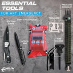 242 pc First Aid Survival Kit with SWAT-T Tourniquet Made in USA | IFAK Emergency Trauma Kit | Survival Gear | by Emblem Outdoor