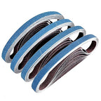 1/2 x 18 inch Zirconia Sanding Belts, 40Pcs 10 Each of 40/60/80/120 Assorted Grits, Belt Sander Sanding Belt for Knife Blade Sharpening, Metal Polishing, Derusting, Woodworking