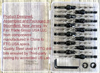 FTG USA Countersink Drill Bit Set for Wood with Tapered Drill Bit 6 Pc #8 (11/64"), 6 Pc #10 (3/16")