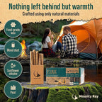35 pcs Fire Starters for Campfires - Natural Fire Starters Sticks - Water Resistant & Odorless - All-Weather Charcoal Starter - for Indoor and Outdoor Use