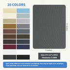 KING MOUNTAIN Canvas Repair Patch 9 x11 Inch 2 Pcs Self-Adhesive Waterproof Fabric Patch for Sofas, Tents, Furniture,Tote Bags, Car Seats (Dark Grey 2.0)