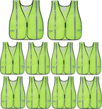 SIFE 1 Pack High Visibility Reflective Safety Vest,Made from Breathable and Neon Yellow Mesh Fabric,light weight for Man and Woman(Yellow-White, 1 pack)
