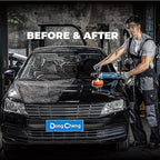 DongCheng Buffer Polisher, 1250W Car Buffer with 600-3500 RPM. 7 Inch Mini Polisher with 8 Variable Speed, Detachable D-shape Handle, Car Buffer Waxer for Car/Boats Detailing and Waxing