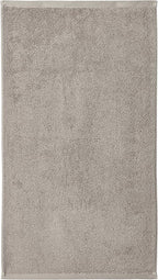 Amazon Basics 100% Cotton Quick-Dry Hand Towel, 8-Pack, Platinum, 28" x 16"