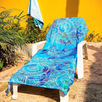 Elite Trend Microfiber Beach Towel for Adults with Bag - Extra Large 78x35 inch Lightweight Sand Free Quick Dry Towel for Travel, Swimming, Yoga, Camping (Sea Turtle)