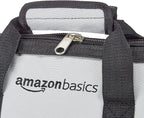 Amazon Basics Durable Wear-Resistant Base, Tool Large Standard Bag with Strap, 16 Inch, Black & Grey