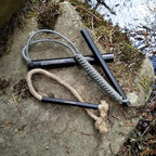 Hexalite Ferro Rod and FireWick Tinder Kit | X-Large 1/2" x 6" Long Hex Ferro Rod | Includes Tinder FireWick | Complete Fire Starter Survival Tool Package for Your Gear Bag