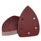 240 Grit Mouse Sander Sandpaper, Jamiikury 5 Hole Detail Sander Sandpaper Palm Sander Paper Mouse Sanding Pads Hook and Loop Sanding Sheets - Pack of 20