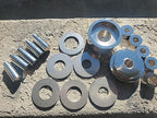 Coin Ring Puncher & Spacer Set | Punch Hole Metal Sheets Jewelry Making Tools | 5 Punches Ring Making Tool Made in USA | Centering Coin Punching Kit - 2.5 Pounds